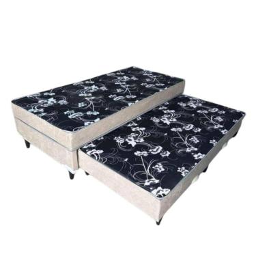 Imagem de Bicama Solteiro Colchão Conjugado Com Cama Auxiliar 5cm