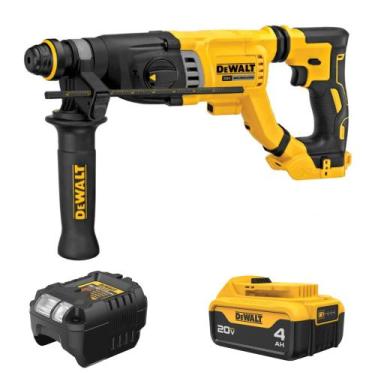Imagem de Martelo Perfurador DeWalt 20V Max DCH263B  Kit Completo com Bateria 4A