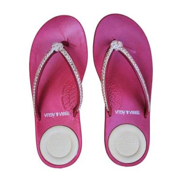 Imagem de Chinelo ortopedico terra e agua esporão antiderrapante stras - Terra e