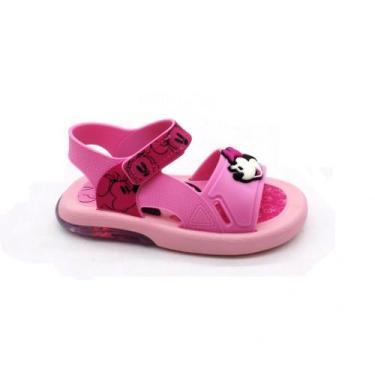 Imagem de Sandalia Com Luz Infantil Disney 23159 - ROSA / MINNIE - 19 - Grendene