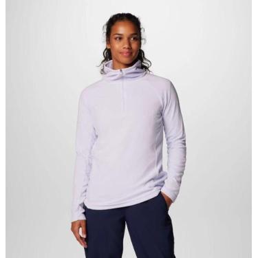 Imagem de Blusa Columbia Fleece Glacial IV 1/2 Zip Feminino Snowdrift, GG, Branc