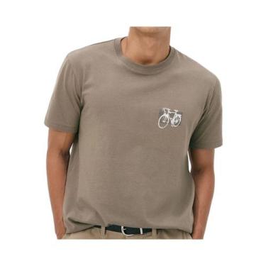 Imagem de Camiseta Hering Masculina 4F87 Militar, XG, Militar, Bicicleta