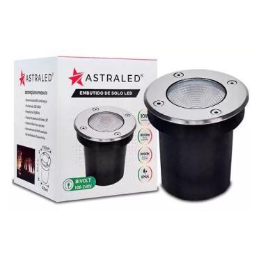 Imagem de Embutido De Solo Piso Led Balizador 15w 3000k Ip65 Estrutura Preto - A