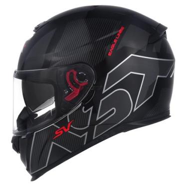 Imagem de Capacete Fechado Moto Asx Eagle Sv Com Oculos Interno, 60, Preto fosco