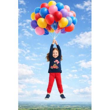 Imagem de Conjunto Infantil Kyly Calça E Blusa Moletom Menina Cor:Modelo 02Taman