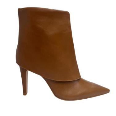 Imagem de Bota Carrano Feminina Capa Bico Fino Saddle Couro, 37, Saddle