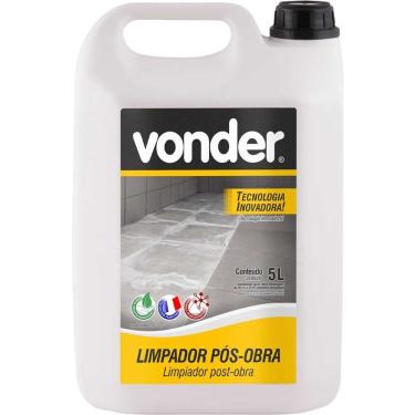 Imagem de Limpador Decapante Orgânico Ecológico Pós-Obra 5L para Resíduos de Cal Cimento e Argamassa Vonder