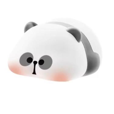 Imagem de Luminária Panda Silicone Recarregável LED Toque Fofo - Novo  Seculo