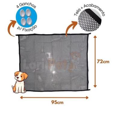 Imagem de Cerca para cachorros - Tela divisória para portas TAMANHO:P - 72cm X 9