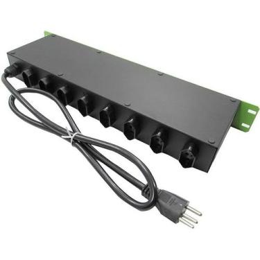 Imagem de Regua para rack com disjuntor dj 5000 8 tomadas 20a ipec