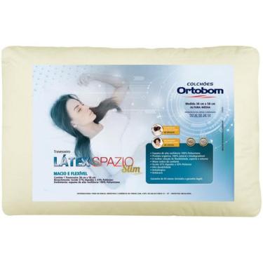 Imagem de Travesseiro Látex Spazio Slim 38x58 - Ortobom