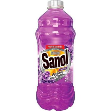 Imagem de Desinfetante de Lavanda Perfuma, Limpa e Desinfeta Sanol 2L