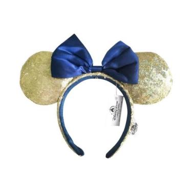 Imagem de Tiara De Orelhas Do Mickey Mouse Da Disney Para Meninas Com Lantejoula