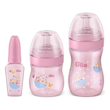 Imagem de Kit Mamadeira Lillo Bico Super Redondo Super Evolution Primeiros Passo