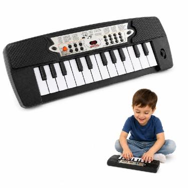 Imagem de Teclado Infantil Piano Musical Mini Brinquedo Educativo Som 24 Teclas Design Leve Portátil Yeet
