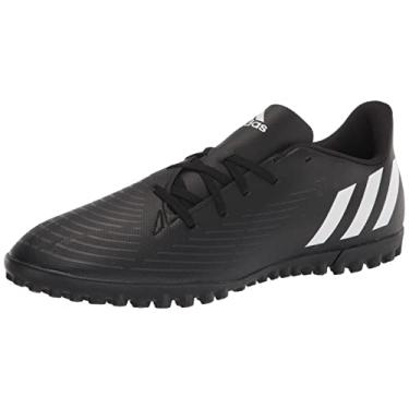 Imagem de adidas Tênis de futebol unissex Edge.4 Turf, Núcleo preto/branco/vermelho vívido, 13