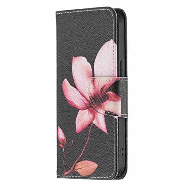 Imagem de MojieRy Estojo Fólio de Capa de Telefone for XIAOMI REDMI NOTE 10T 5G, Couro PU Premium Capa Slim Fit for REDMI NOTE 10T 5G, 2 slots de cartão, Para-choque forte, Preto & Cor de rosa