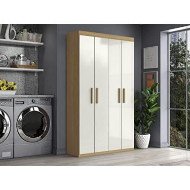 Imagem de Armário Multiuso Duplo Aramóveis 04 Portas Atacama/off White 2000194/910