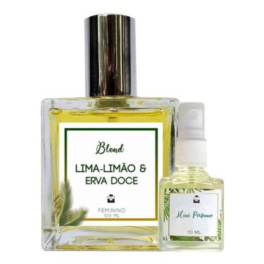 Imagem de Perfume Lima-Limão & Erva Doce 100ml Feminino - Blend de Óleo Essencial Natural + Perfume de presente