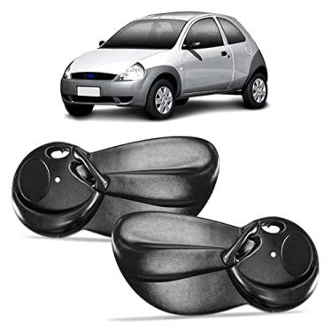 Imagem de FORRO DE PORTA DIANTEIRA PRETO FORD KA 97-07 MANUAL C/APOIO