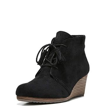 Imagem de Dr. Scholl's Bota feminina Dakota Shoes Shoes, Camurça de microfibra preta, 36