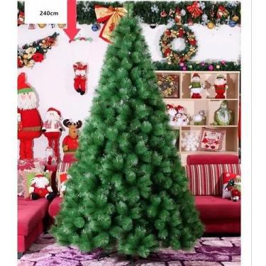 Imagem de Árvore De Natal Pinheiro Cor Verde 2,40M Modelo Luxo 852 Galhos A0224e