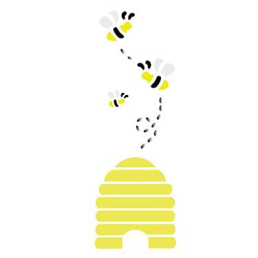 Imagem de Stencil de Acetato para Pintura OPA Simples 10 x 30 cm - 701 Colméia Abelha