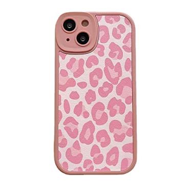 Imagem de Capa de telefone para iPhone 11 Pro Max Girls estampa de leopardo rosa menino homens casal capa macia para telefone compatível com iPhone 12 11 13 Pro Max XS XR X capa à prova de choque (iPhone12 Pro, rosa)