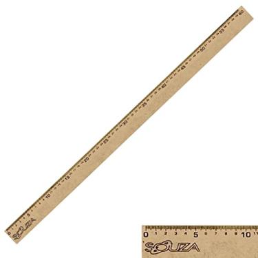 Imagem de Régua de Madeira Em MDF Natural 60 cm Referência 1562 Souza