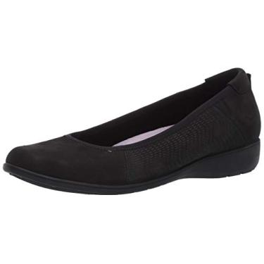 Imagem de Aravon Sapatilha feminina Abbey Ballet, Preto, 7 Narrow