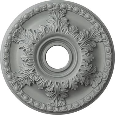 Imagem de Ekena Millwork Medalhão de teto CM18GA Granada, 45,7 cm de diâmetro x 8,8 cm de diâmetro x 5,8 cm de profundidade (serve para toldos de até 16,5 cm), preparado de fábrica