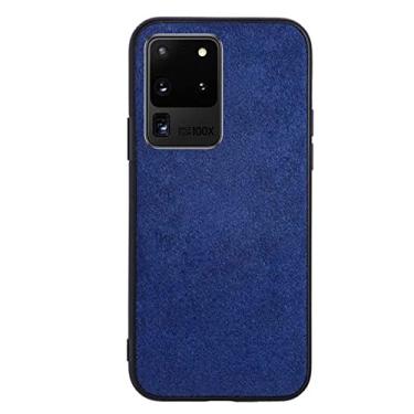 Imagem de Para Samsung Galaxy Note 20 Ultra S22 S21 Plus S20 FE S10 Note 10 Lite Zfold 3 flip 4 Fur Leather Back Cover, Blue, For S20