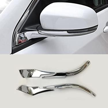 Imagem de Xodouhi Acabamento da tampa do espelho retrovisor lateral ABS cromado prata para Jeep Compass 2017 2018 2019 2020 2021 acessórios de carro