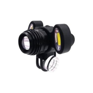 Imagem de Lanterna De Cabeça Recarregável 2Cob Led Jy-8858 - Jws