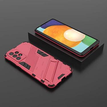 Imagem de Para samsung a13 a23 a33 a53 a73 m13 m33 capa de armadura para samsung galaxy s22 ultra s21 plus a52 a52s a72 4g 5g, rosa vermelha, para samsung m13