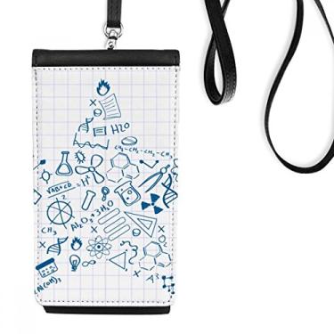 Imagem de Carteira de telefone com símbolo de química física estilo Star Strokes, bolso preto