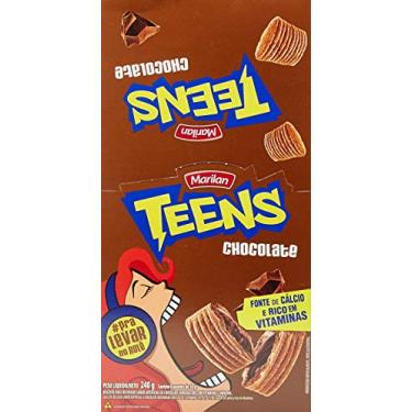 Imagem de Biscoito Teens Chocolate Marilan Caixa com 8 Unidades de 30g