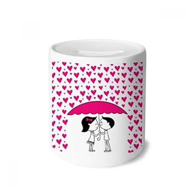 Imagem de DIYthinker Caixa de moedas de cerâmica para casal, dia dos namorados, presente de cofrinho