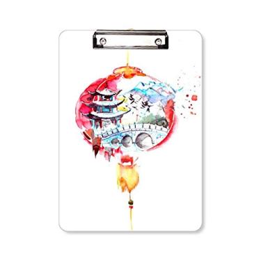 Imagem de Prancheta de desenho da ponte da lanterna chinesa da China A4