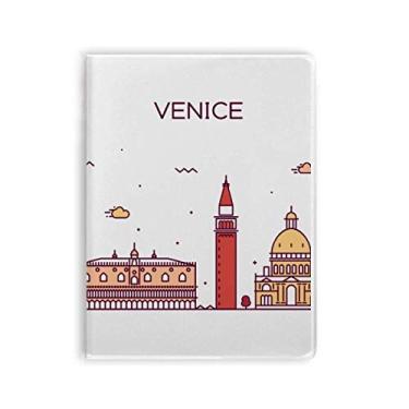 Imagem de Diário de capa macia Venice Italy com estampa de marco plano
