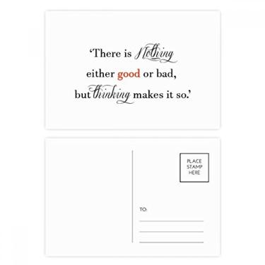Imagem de Cartões postais "There Is Nothing Good Or Bad Cartão de felicitações de aniversário