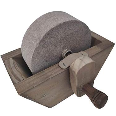 Imagem de Artesanato Amolador de Faca Pedra de Amolar Afiador de Faca Marrom