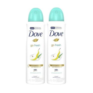 Imagem de Kit 2 Desodorantes Antitranspirante Aerosol Dove Go Fresh Pera e Aloe Vera 150ml