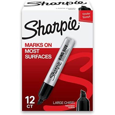 Imagem de SHARPIE Marcadores Permanentes Sharpie 15001 Sharpie Pro King Size Com Ponta De Cinzel, 36 Marcadores 3 Pacotes Preto