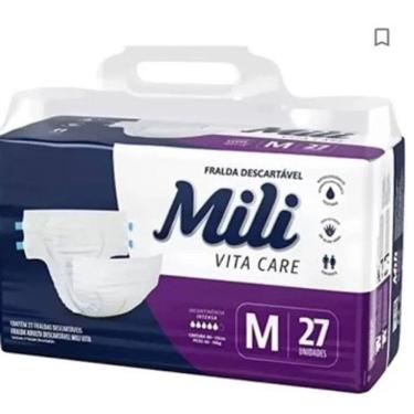 Imagem de Fralda Geriatrica Mili Vita Care Premium M C/27 Un