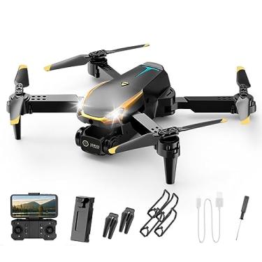 Imagem de Drone de quatro eixos com retenção de altura, modo sem cabeça, câmera dupla e função de rotação de 360 °, o drone RC é fácil para iniciantes voarem e é um brinquedo de presente para meninos e meninas