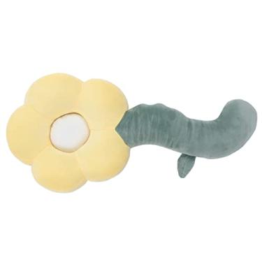 Imagem de Almofada de Flor, Almofada de Flor Toque Macio Destacável confortável para Sentar (Spandex amarelo super macio)