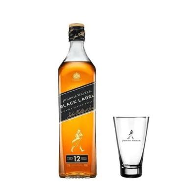 Imagem de Combo 1 Whisky Jw Black  Label 1L  + 1 Copo Highball 400ml - Johnnie W