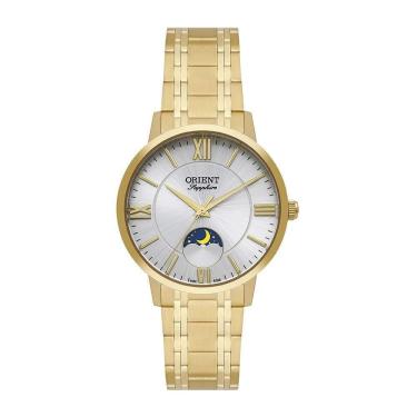 Imagem de Relógio Orient FGSS0220 S3KX Feminino Aço Dourado Prata 5ATM