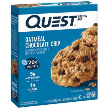 Imagem de Quest Protein Bar Caixa Com 12Un Oatmeal Chocolate Chip - Quest Nutrit